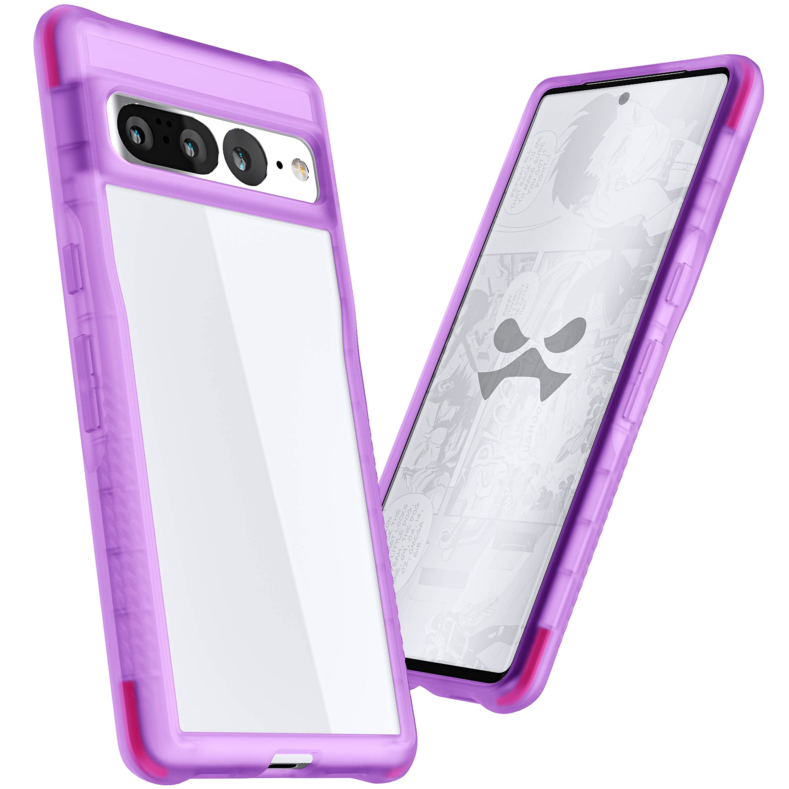 Ghostek Covert Pixel 7 Clear Case With Ultra Slim Thin Design And Non Slip Grip Bumper Supports Wireless Charging Shockproof Pro