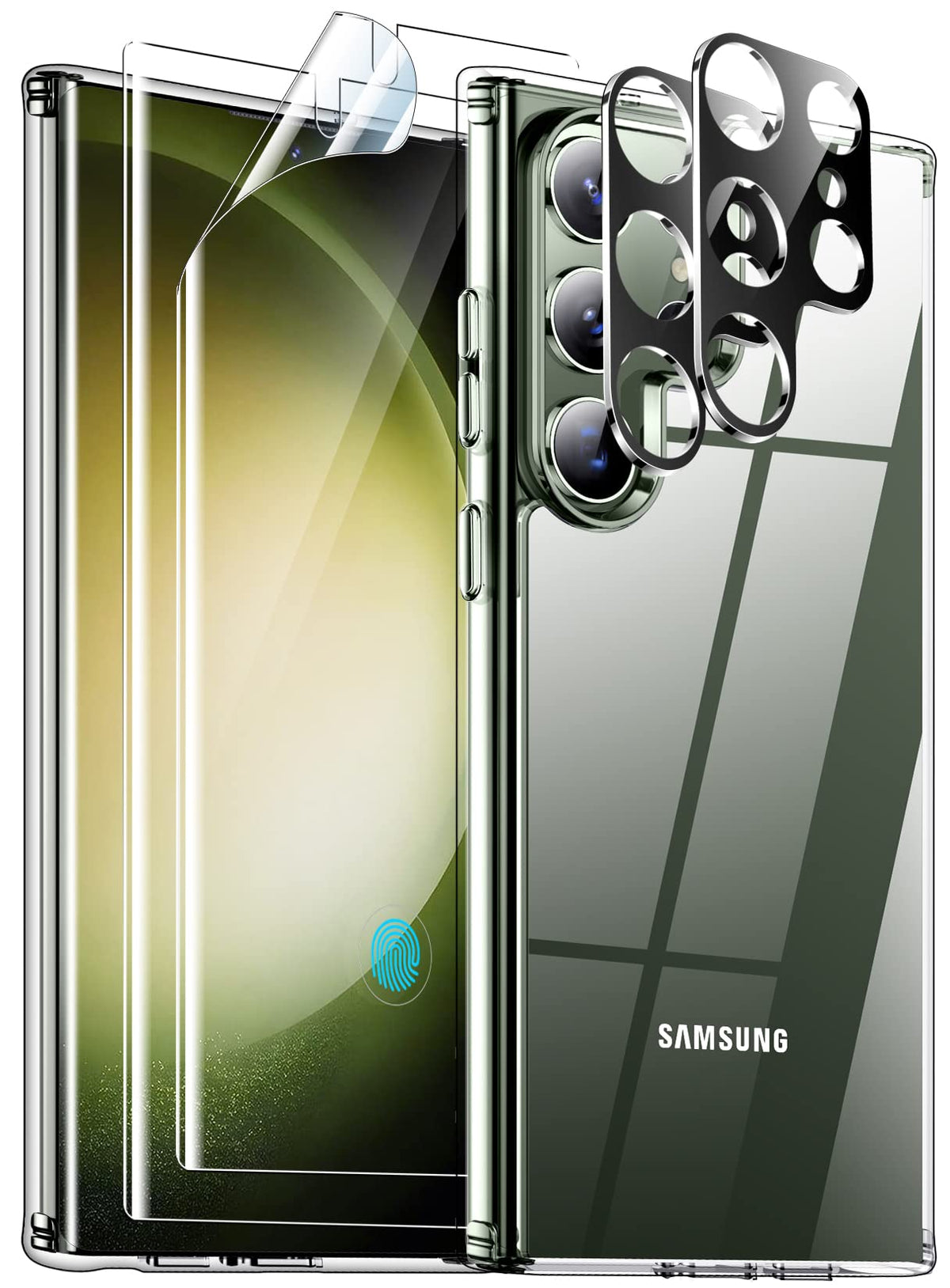 Red2Fire For Samsung Galaxy S23 Ultra Case Clear, [Non Yellowing] [Slim Thin] [Military Grade Drop Protection] Lightweight Shock