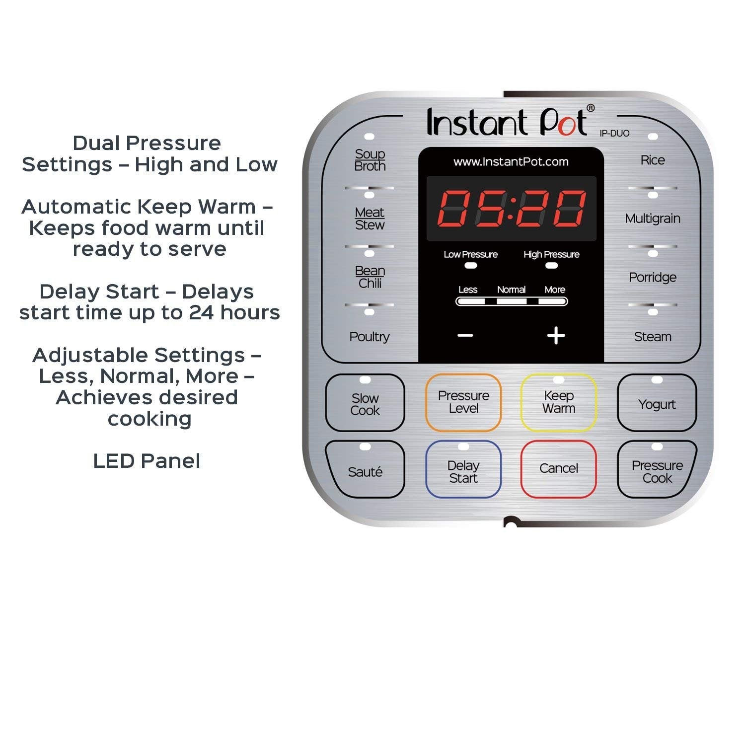 Instant Pot Duo 7 In 1 Electric Pressure Cooker, Slow Cooker, Rice Cooker, Steamer, Saut  , Yogurt Maker, Warmer & Sterilizer, I