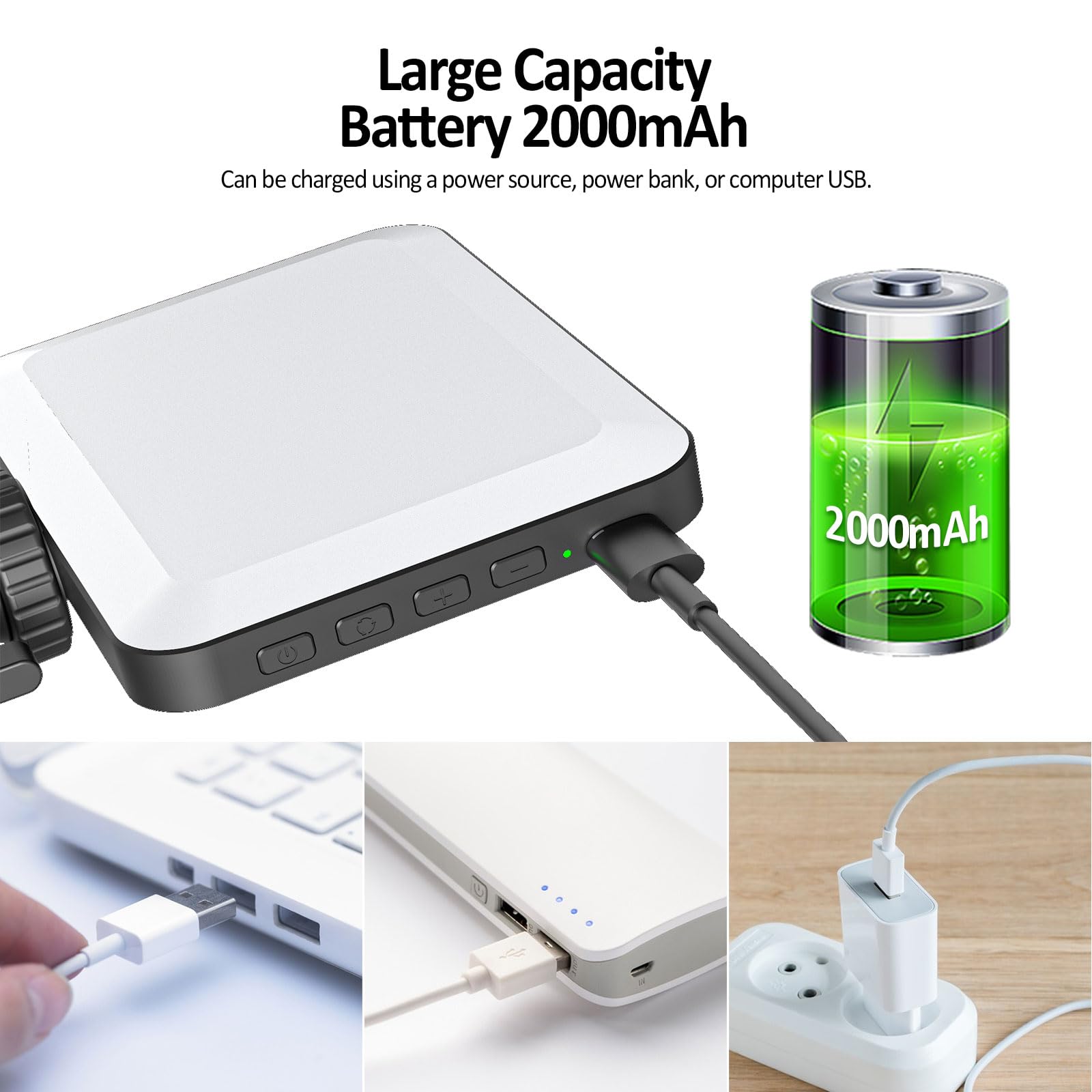 Xinbaohong Rechargeable Selfie Light, Clip Fill Light For Phone Laptop Tablet Portable Light For Video Conference Live Streaming