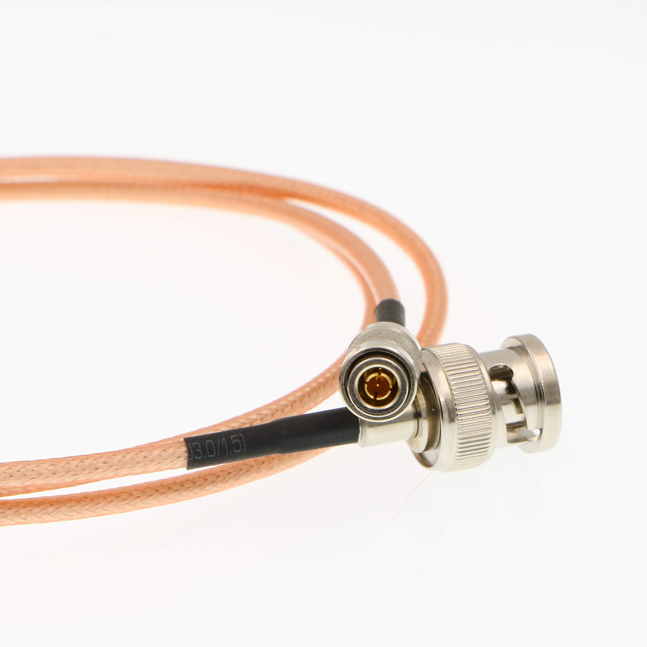 Uonecn Hd Sdi Coaxial Video Cable Rg179 Bnc To Mini Bnc Din 1.0/2.3 75Ohm Rf Cable For Blackmagic Hyperdeck Shuttle 1 Meter