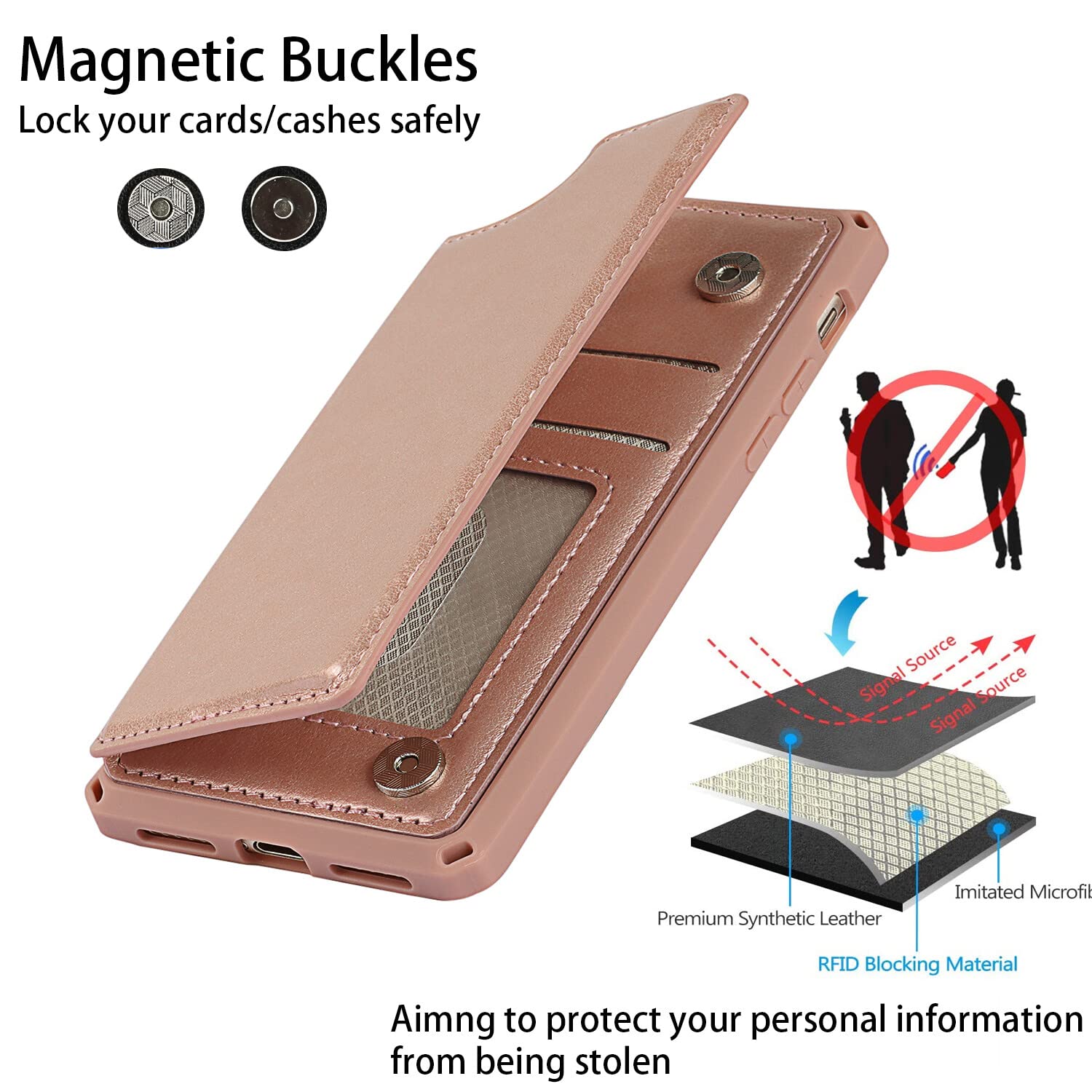 Cavor For Iphone 8 Iphone Se Case Wallet With Card Holder,Wallet Case With Card Holders For Iphone 7 Phone Case,[With Strap] Pu