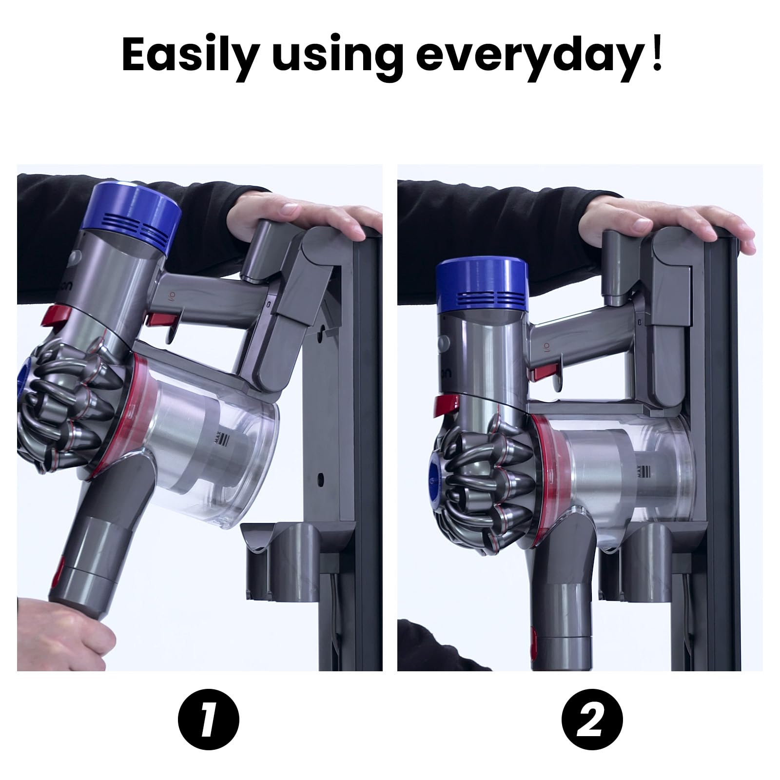 Putorsen Premium Aluminum Vacuum Stand Storage Dock Dockings Station, For Dyson Sv21 Sv18 Gen5 V15 V12 V11 V10 V8 V7 V6 Cordless