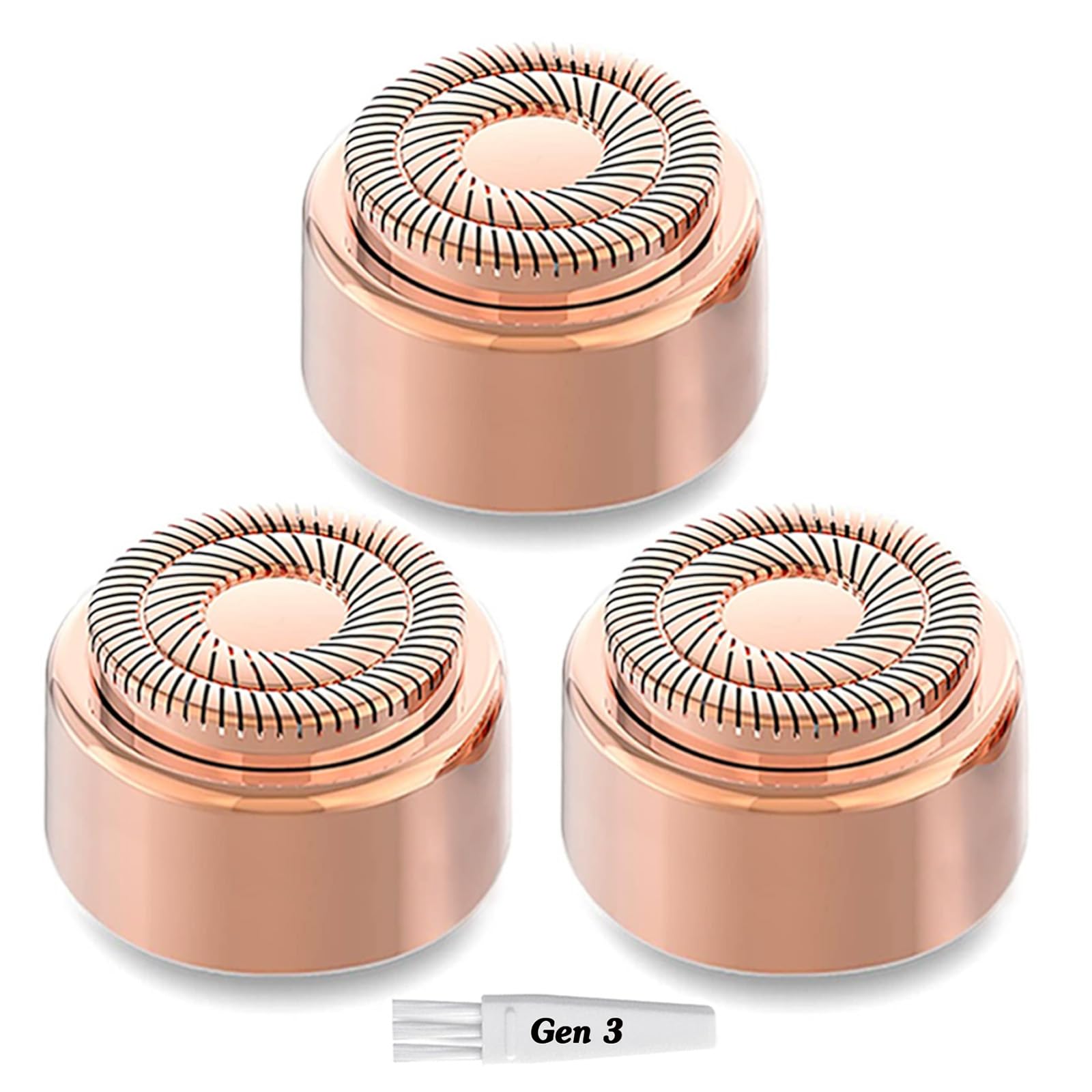 Generation 3 Replacement Heads For Flawless Finishing Touch, Double Halo Replacement Blades For Women 3 Pack