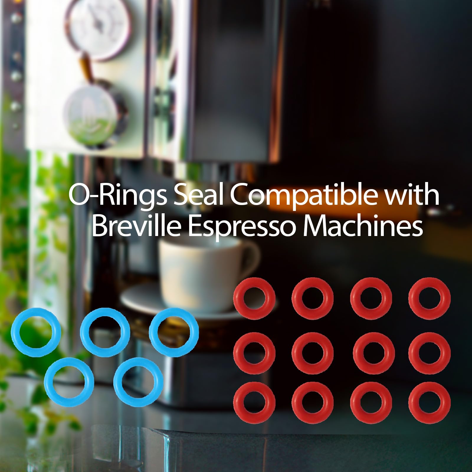 Abeskch O Rings Seal For Breville Espresso Machines Bes900/920/980/990 (5 Pcs Large Size, 12 Pcs Small Size)