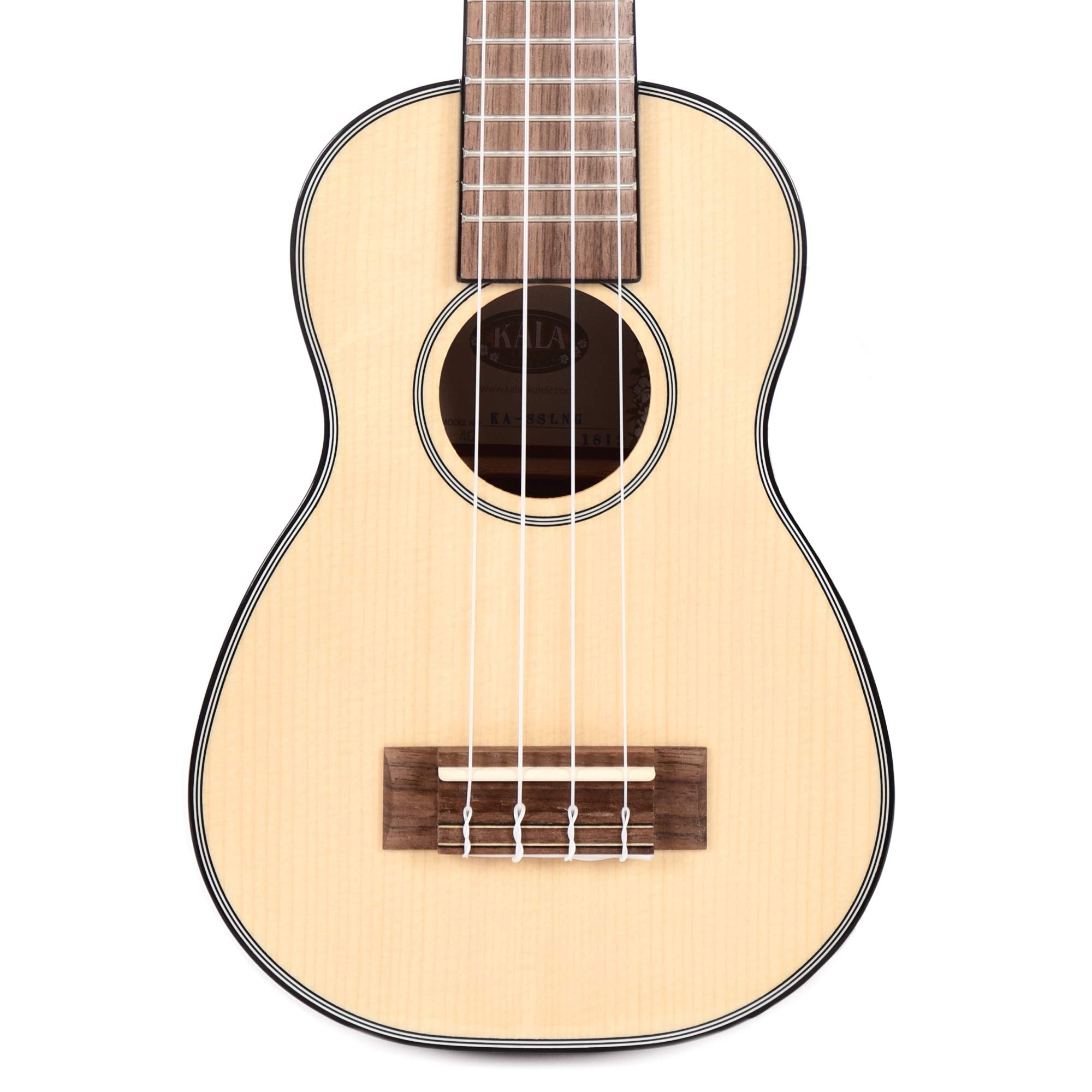 Kala Ka Sslng Soprano Long Neck   Solid Spruce Top / Mahogany Ukulele, Natural, Soprano