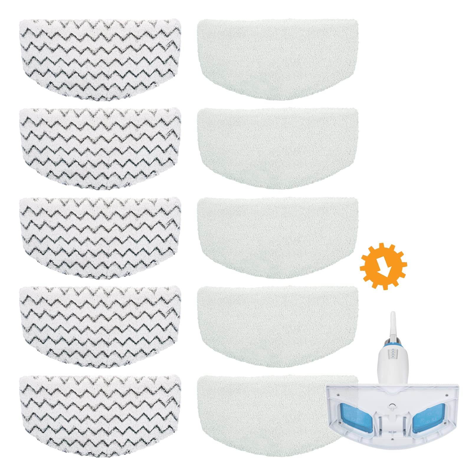 Bonus Life Steam Mop Pads For Bissell Powerfresh 1940 1806 Replacement Parts, 10 Pack