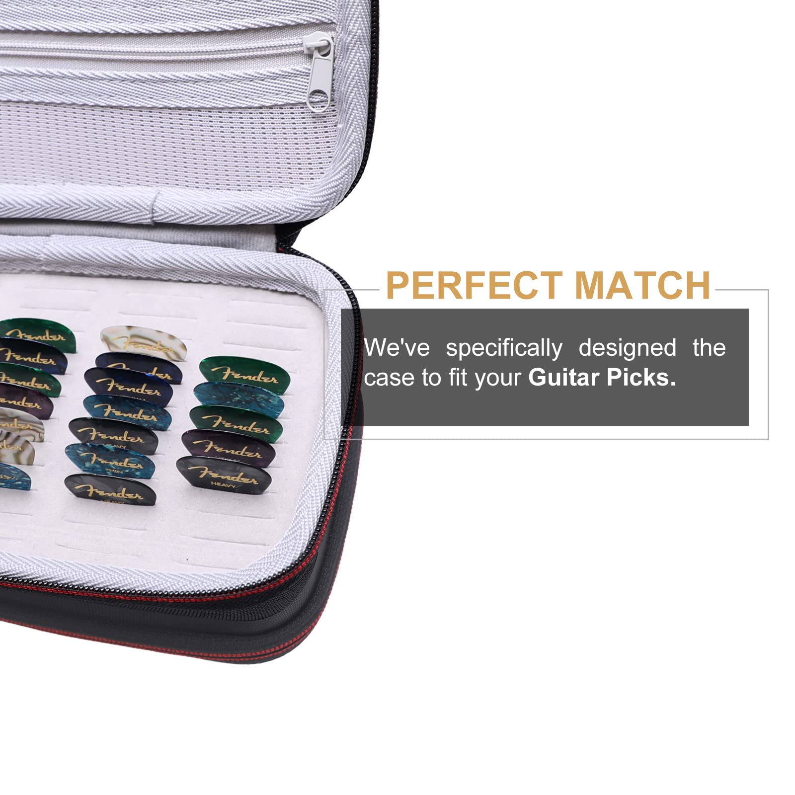 Ltgem Guitar Pick Holder Case Compatible With Fender/Chromacast/Daddario/Jim Dunlop/Unlp Musical Instrument Guitar Accessories,