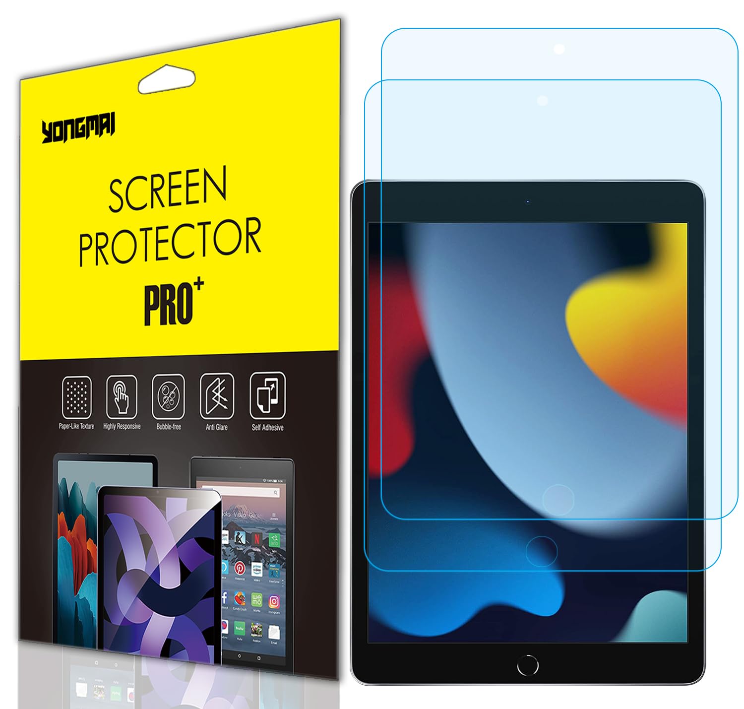 2 Pack   Blue Light Blocking Screen Protector Film For Ipad 10.2 Tablet (2021/2020/2019, 9Th/8Th/7Th Gen), Anti Blue Light Anti 