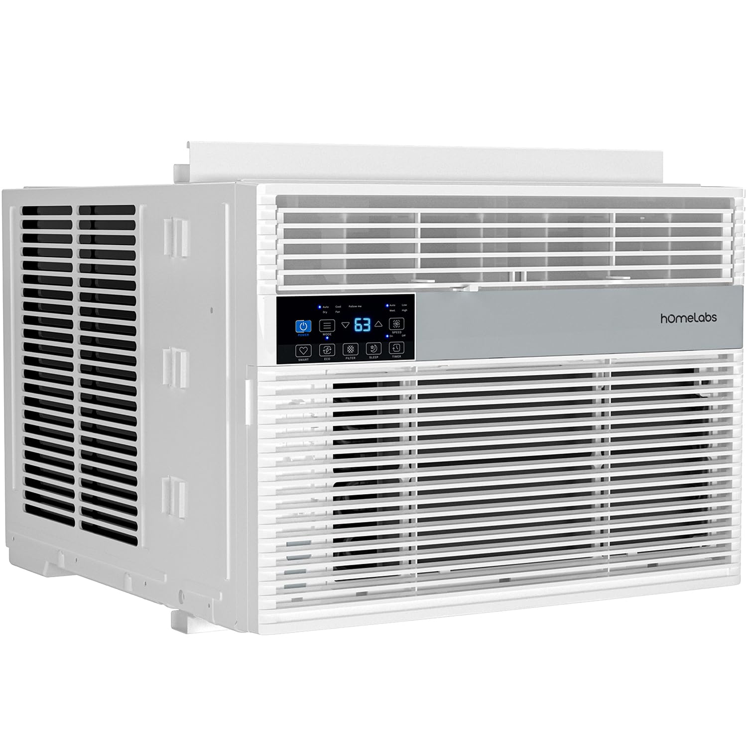 Homelabs Window Air Conditioner 12000 Btu  Smart Control, Eco Mode, Led Control Panel  Low Noise, Remote Control  Compatible 