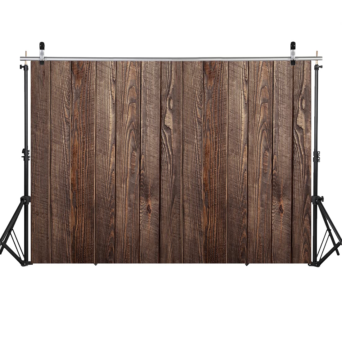 Wolada 7X5Ft Wood Backdrop Rustic Backdrops For Photography Vinyl Brown Wood Backdrop Baby Shower Backdrop Dark Wood Look Backdr