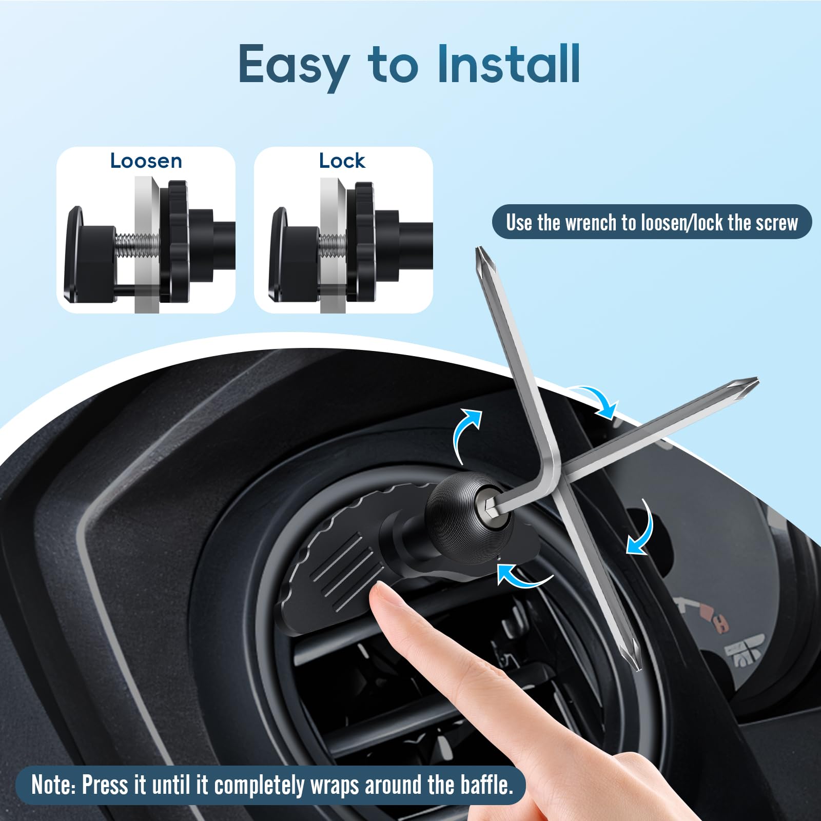 Upgraded Vent Magnetic Phone Mount For Tacoma 2016 -2023 And 2014-2021 Toyota Tundra, 3Rd Gen Tacoma Cell Phone Cradles With Ful