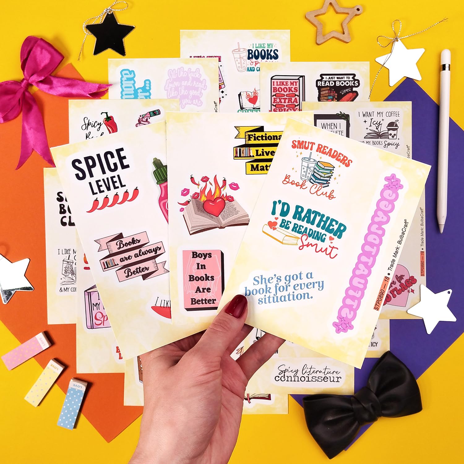 Spicy Book Stickers, Smu Tty Book Stickers For Kind Le, Bookish Stickers For Adults, Dark Romance Book Stickers, Reading Sticker