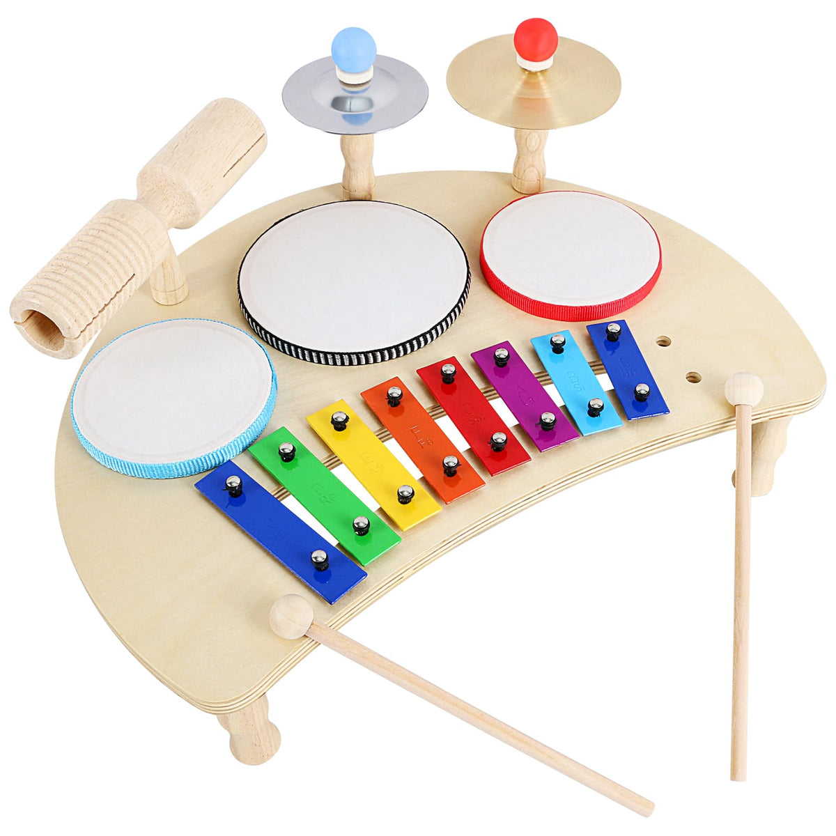 Ranming Xylophone 8 Notes Glockenspiel Xylophone,9 In 1 Wooden Xylophone ,Xylophones Instrument Music Teaching Xylophone Music T