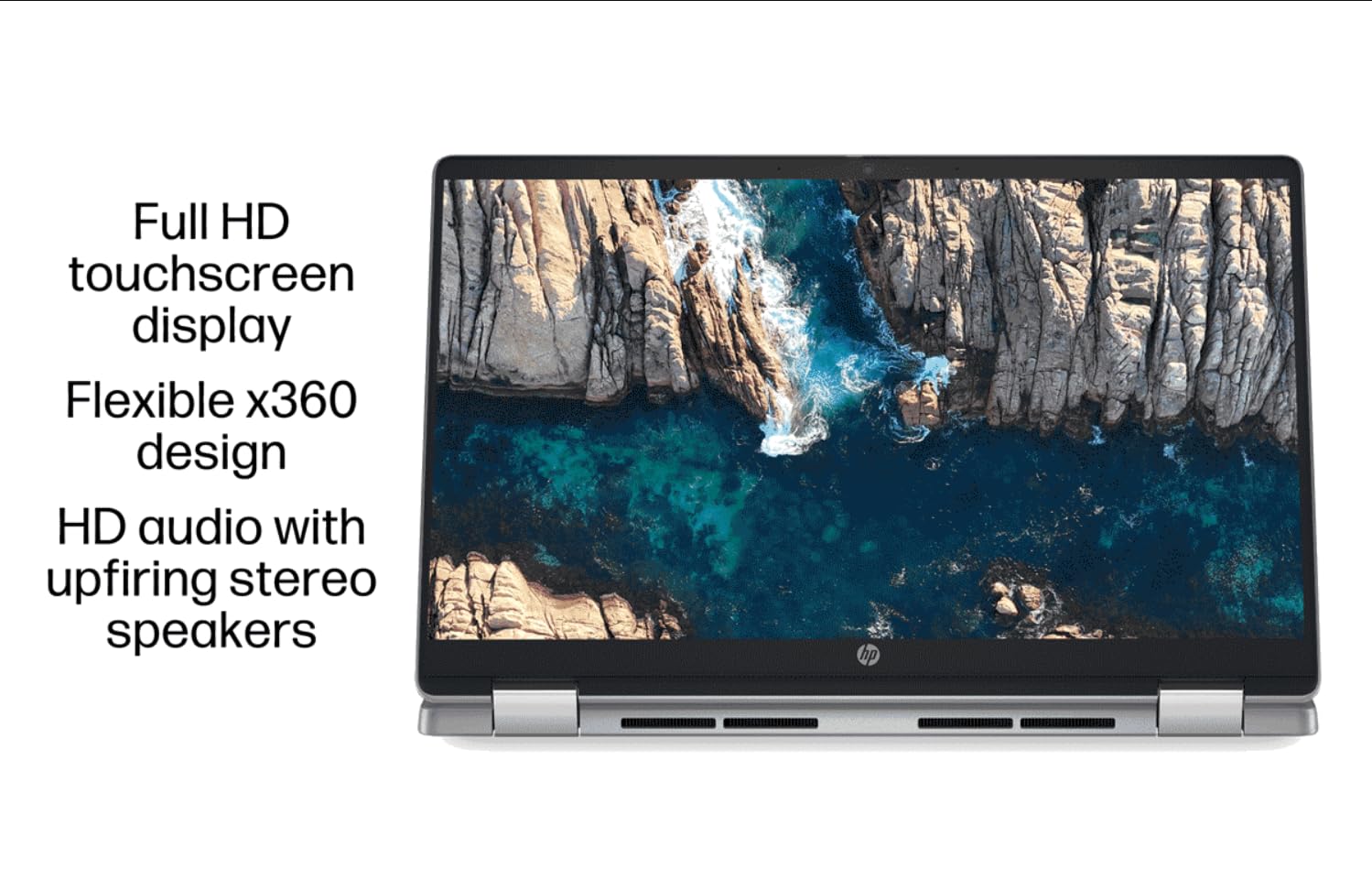 Hp Chromebook Plus X360 14B 2 In 1 Laptop (14'' Fhd Touchscreen, Intel 8 Core I3 N305, 8Gb Ram, 256Gb Ufs, Pen) For Home & Stude