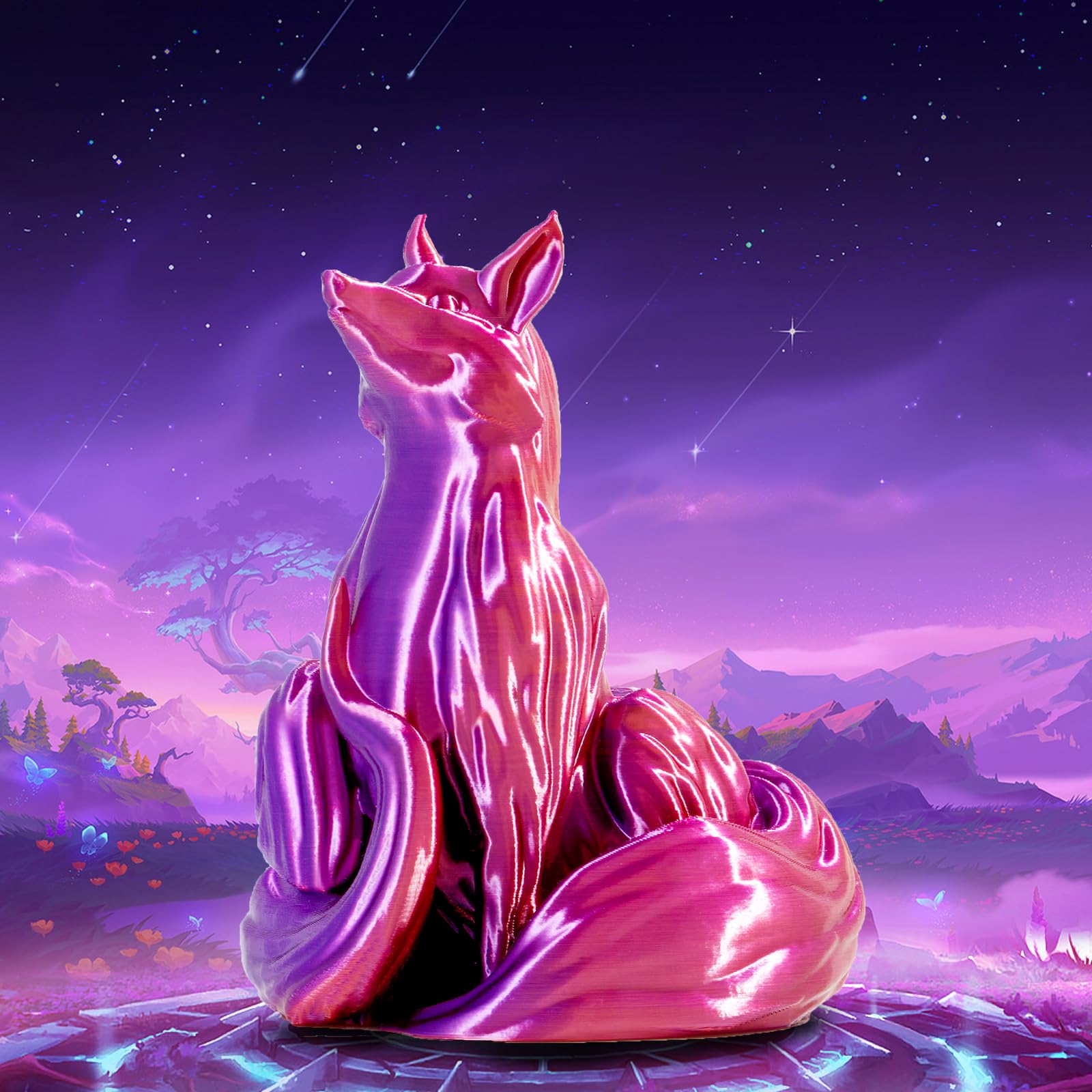 Eryone Silk Dual Color Filament Pla 3D Printer 1.75Mm +/  0.03Mm, Coextrusion Filament Pla Shiny Filament 1Kg(2.2Lbs), Orange Re