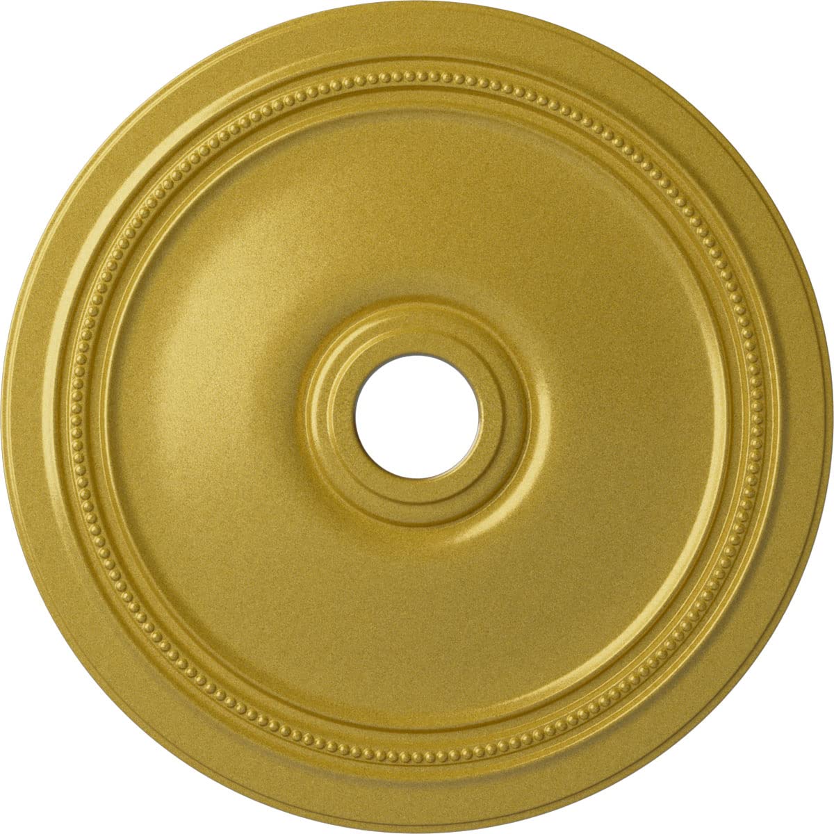 Ekena Millwork CM24DIRGS Diane Ceiling Medallion, 24OD x 3 5/8ID x 1 1/4P (Fits Canopies up to 6 1/4), Hand-Painted Rich Gold