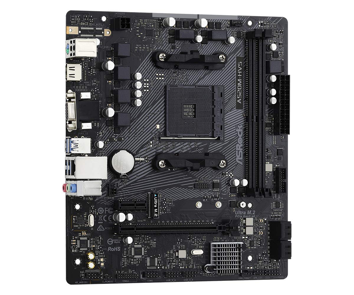 Asrock Amd A520 Socket Am4 Micro Atx Ddr4-Sdram Motherboard