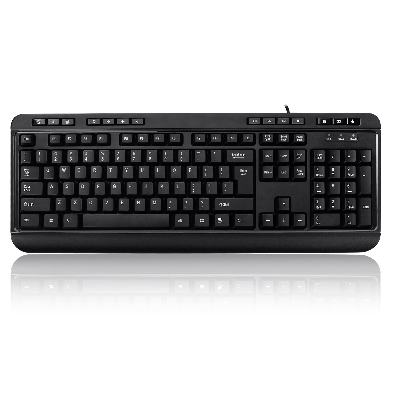 Adesso Akb 132Hb Multimedia Usb Keyboard With 3 Hubs, Black