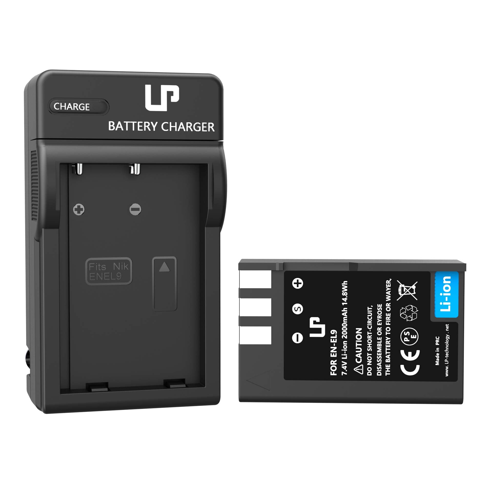 En El9 En El9A Battery Charger Pack, Lp Charger Pack Compatible With Nikon D40, D40X, D60, D3000, D5000 Cameras, Replacement For