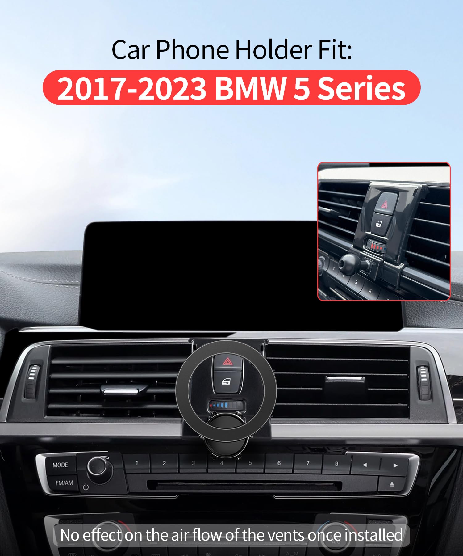 Maserweller Car Phone Holder For 2014-2021 Bmw 2 Series/2012-2018 Bmw 3 Series/2014-2020 Bmw 4 Series Accessories, 360 Rotation