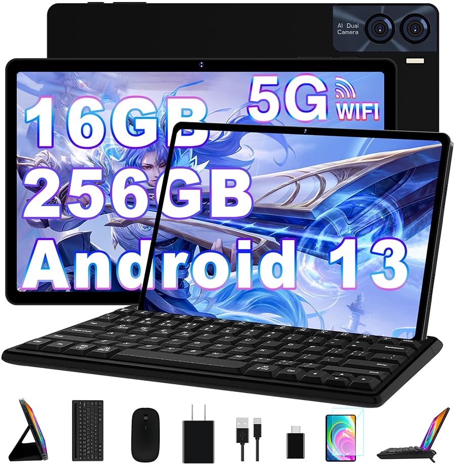 2024 2K Tablet 11 Inch Android 13 | Octa Cores | 16Gb Ram+256Gb Rom | 2K Display 2000*1200 | Wifi 6 | Bt5.0 | 4 Speakers | 8600M