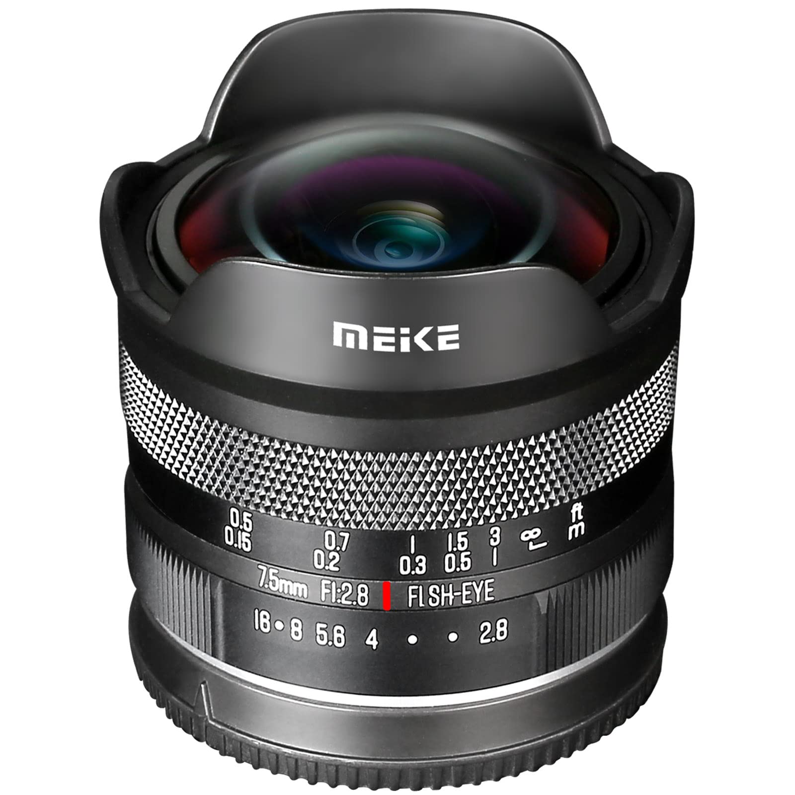 Meike 7.5Mm F2.8 Ultra Wide Angle Manual Focus Diagonal Fisheye Lens Compatible With Canon Ef M Mount Mirrorless Cameras Eos M M