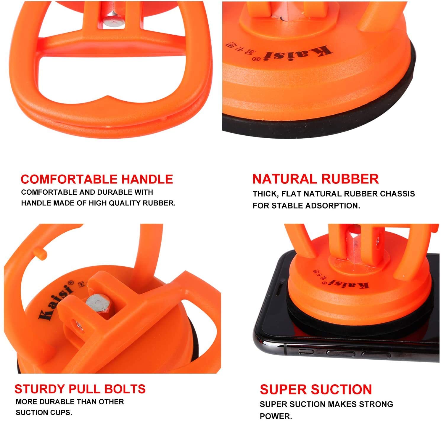 Kaisiking 11 Pcs Screen Suction Cup Kit Lcd Screen Opening Tools Screen Replacement Tools For Ipad, Imac, Macbook, Tablet, Lapto