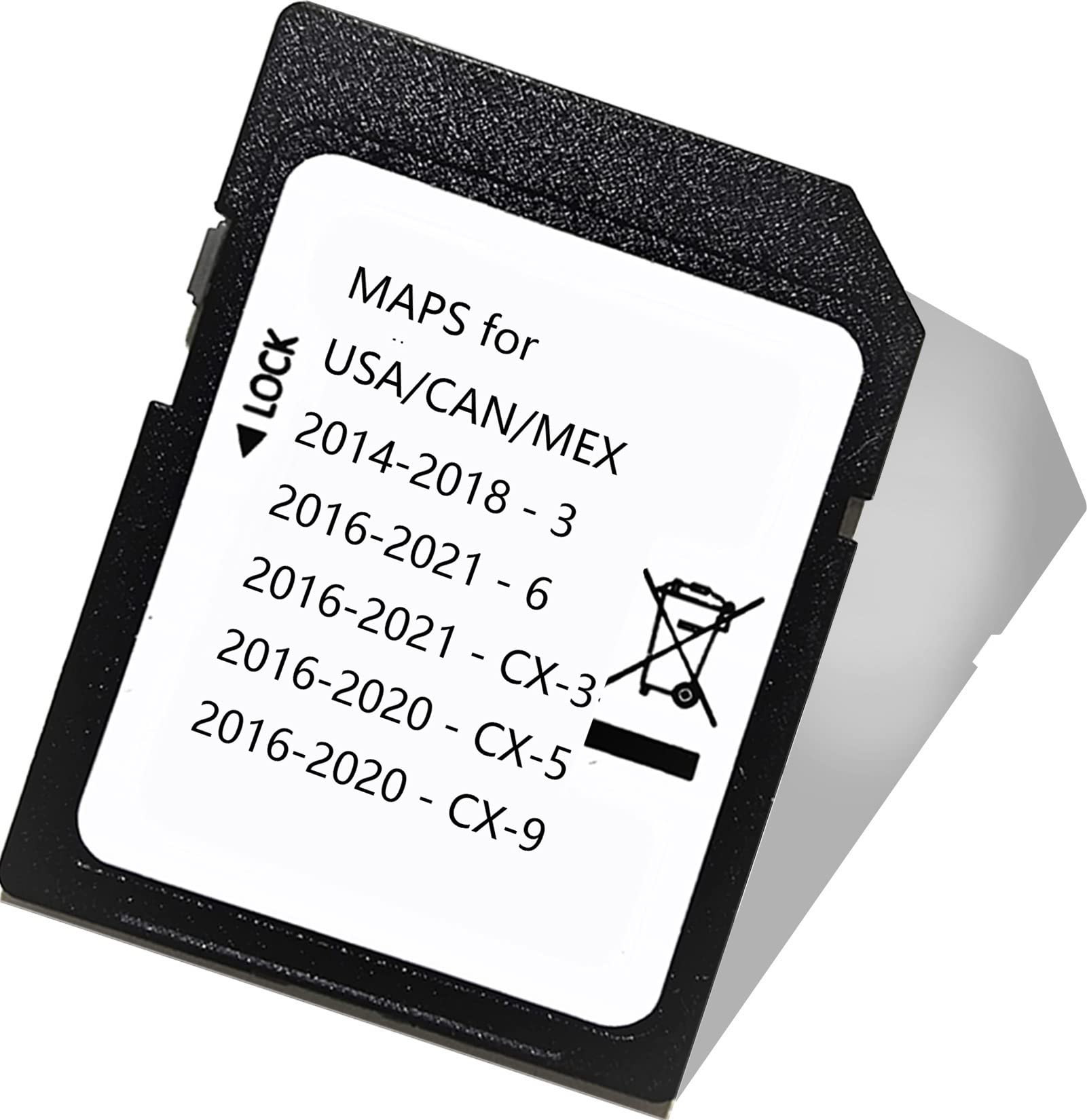 Latest Navigation sd Card for Maz-da 3 6 CX-3 CX-5 CX-9 Navigation SD Card Map USA/CA/MEX -Like New