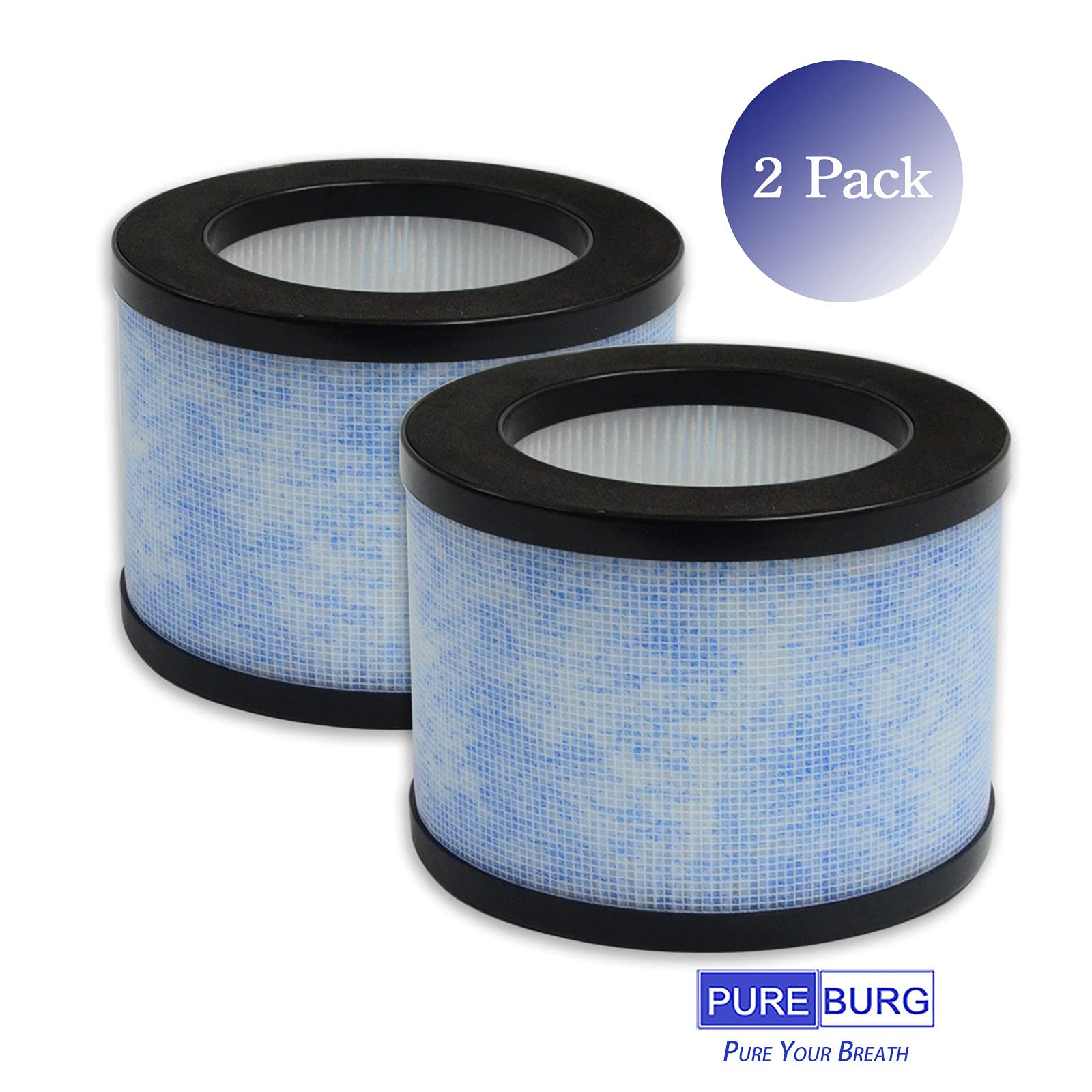 Pureburg Tz K1 True Hepa Replacement Filter Compatible With Tolife Tz K1,Intelabe Ep1080, Aroeve Mk01 Mk06,Kloudi Dh Jh01, Pomor