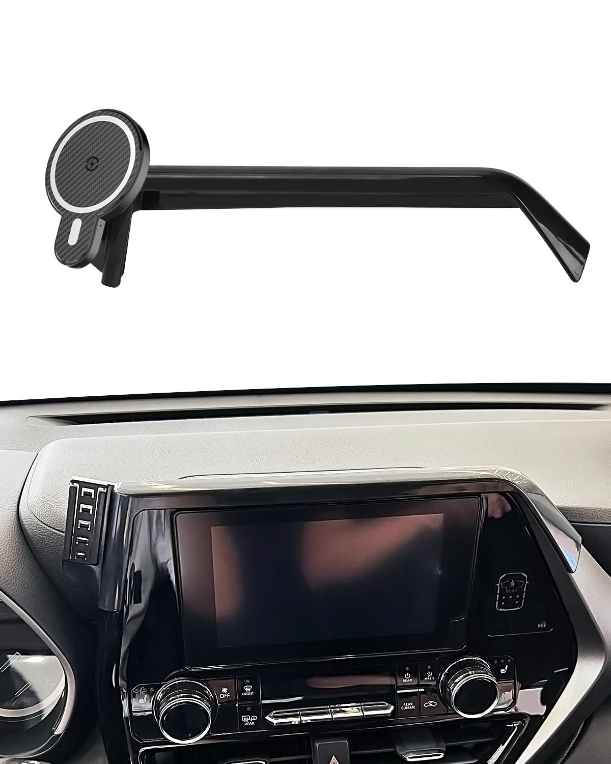 Car Phone Mount For Toyota Highlander 2020 2021-2023 2024 2025 Accessories 8-Inch Screen 360 Rotation Car Phone Holder Magnetic 