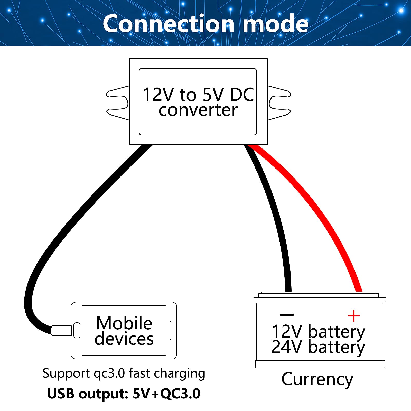 Diann Direct Current Converter Voltage 12V To 5V 3A 15W Direct Current Buck Converter Module Reduced Voltage Regulator Converter