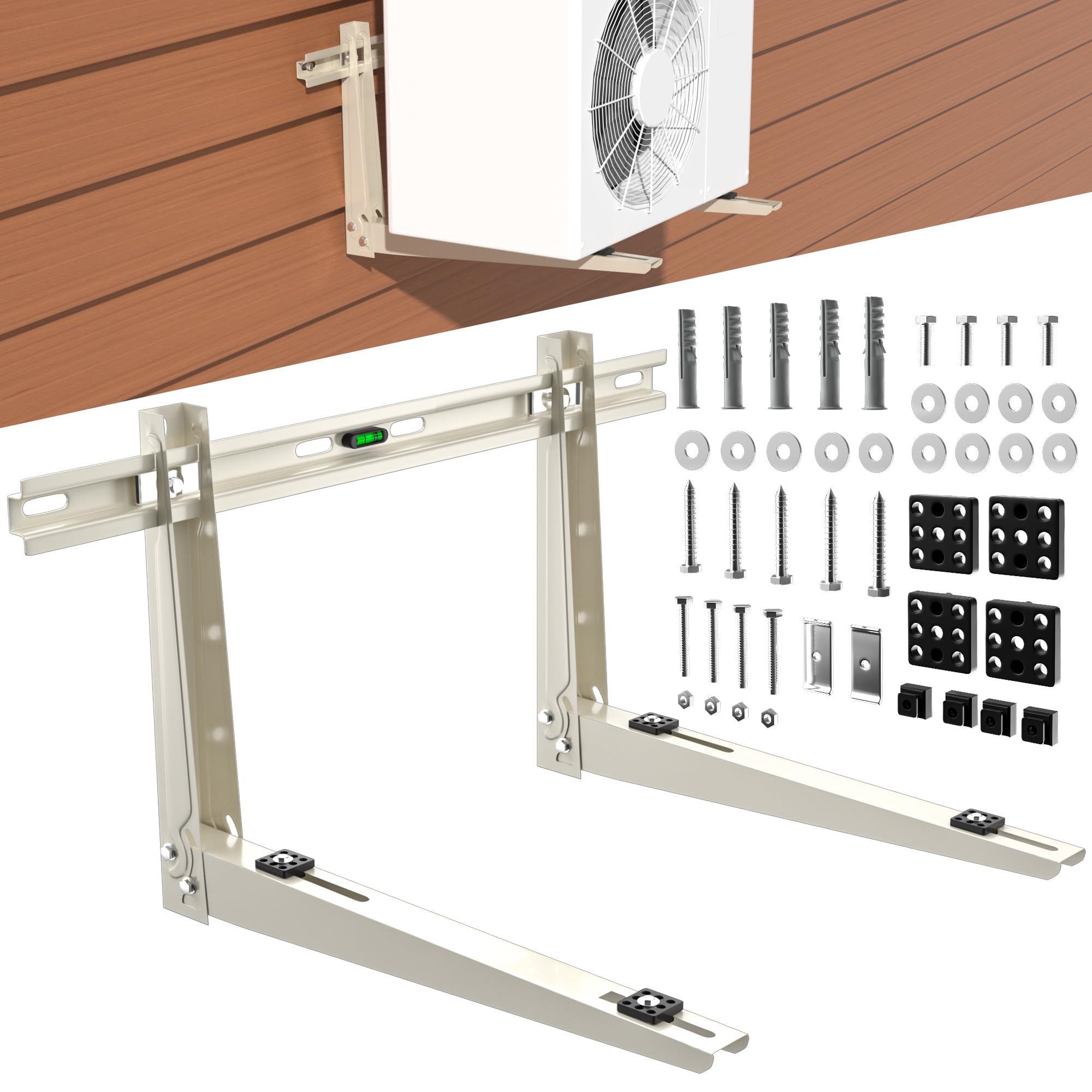 Toutgood Mini Split Wall Mounting Strong Bracket For 12000 Btu To 24000 Btu Outdoor Ductless Mini Split Air Conditioner Heat Pum