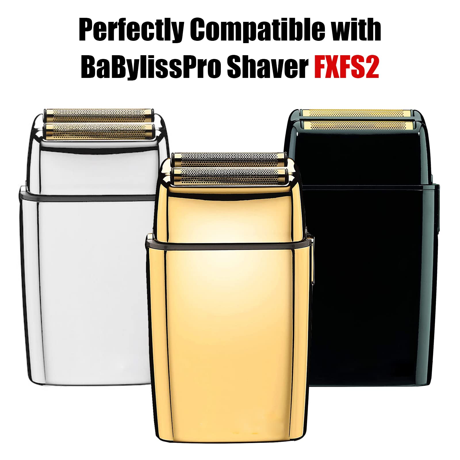 Replacement Foil And Cutters For Babylisspro Barberology Double Foil Shaver, Replacement Foil For Babylisspro Barberology Fxfs2