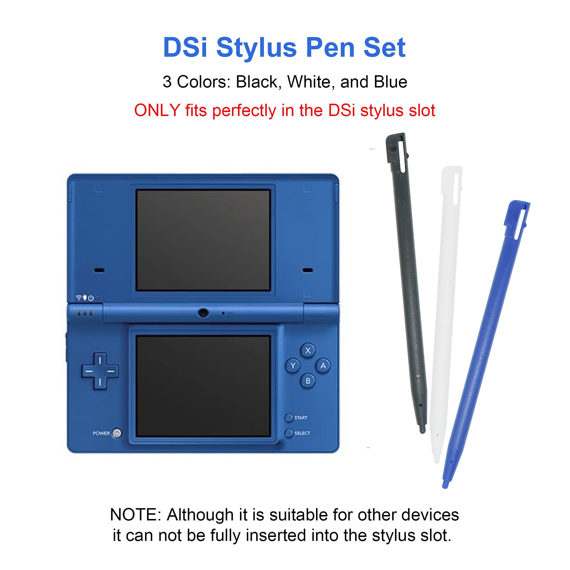 Dsi Usb Charger Cable Kit, Dsi Charger Cable And Stylus Pen Compatible With Nintendo Dsi, Play And Charge Power Charging Cord Fo