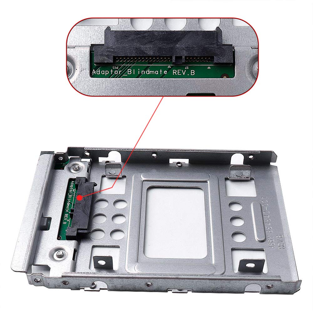 Huyun 2.5 '' Ssd To 3.5 '' Sata Hard Disk Drive Hdd Adapter Caddy Tray Cage Hot Swap Plug 654540 001
