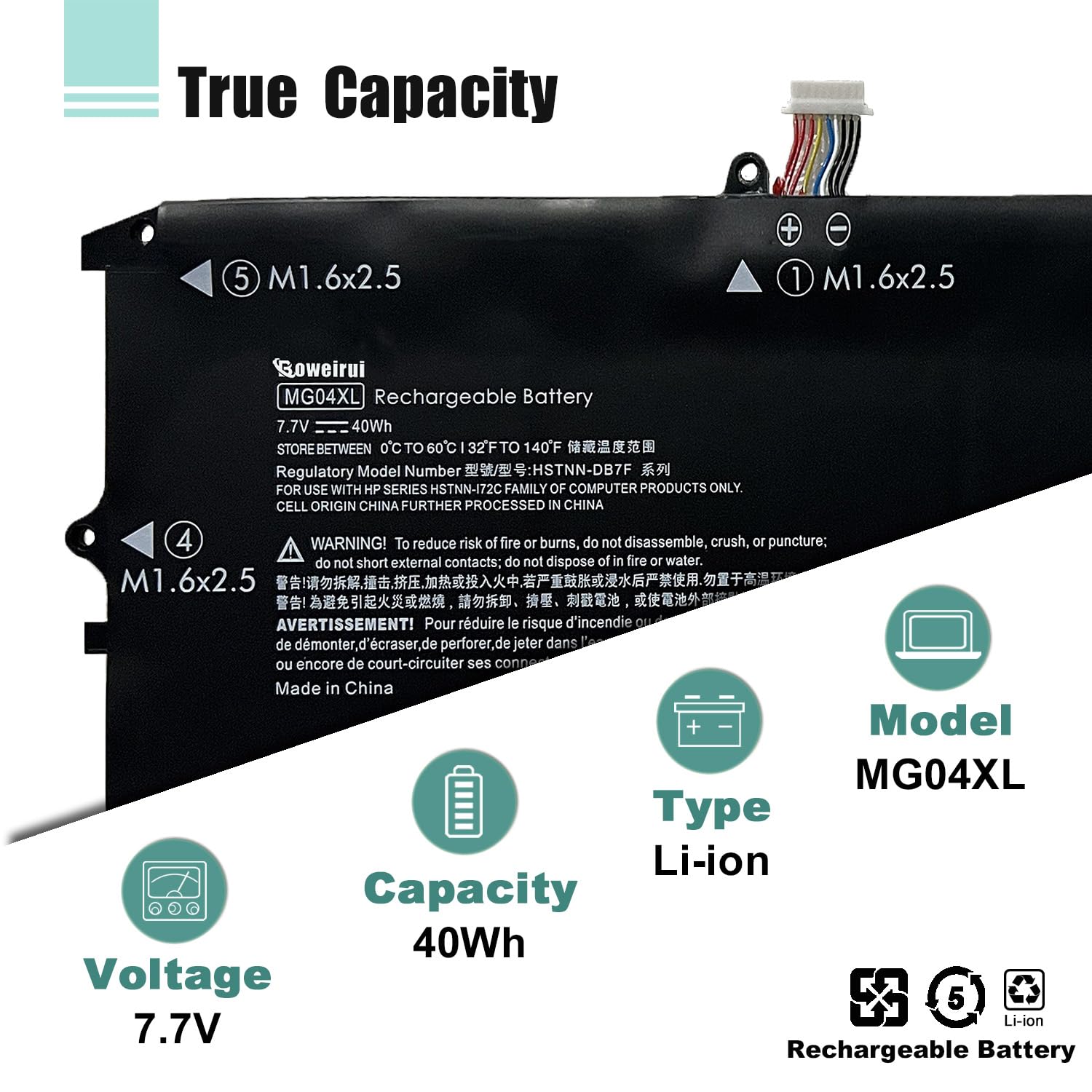 Boweirui Mg04Xl 812205 001 Laptop Battery Replacement For Hp Elite X2 1012 G1 Series Laptop Mg04 Hstnn 172C Hstnn I72C 812060 2B