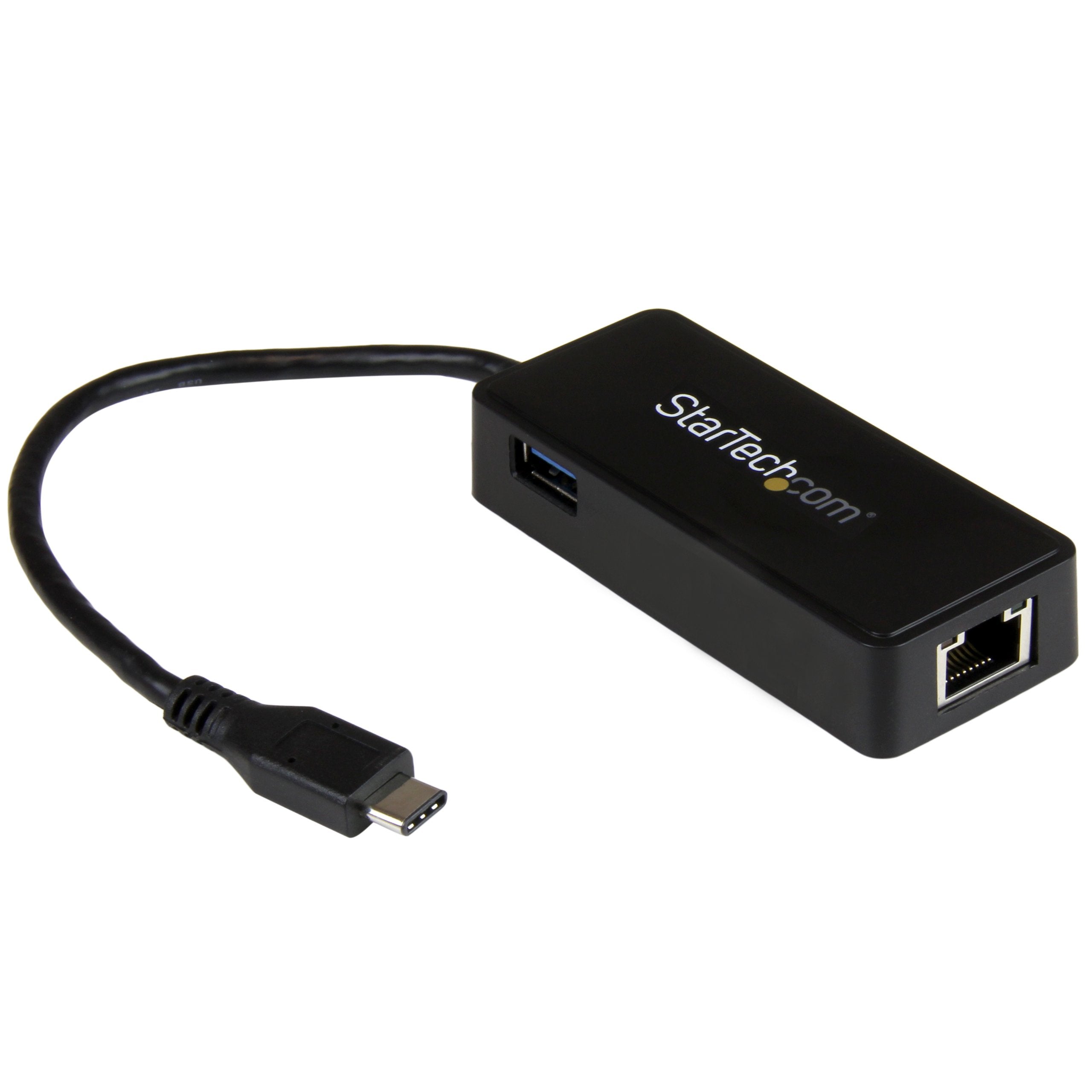 StarTech.com USB-C to Ethernet Gigabit Adapter - Thunderbolt 3 Compatible - USB Type C Network Adapter - USB C Ethernet Adapter 