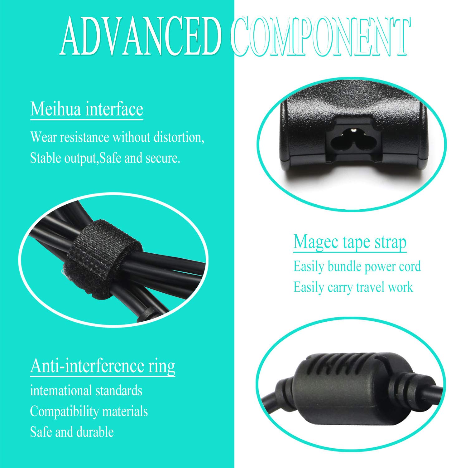 90W Laptop Charger For Dell Latitude 5540 5480 5580 7390 7420 7480 E6220 E6230 E6320 E6330 E6400 E6410 E6420 E6430 E6440 E6500 E6510 E6520 E6530 E6540 E7240 E7250 E7440 E7450 Laptop Power Cord
