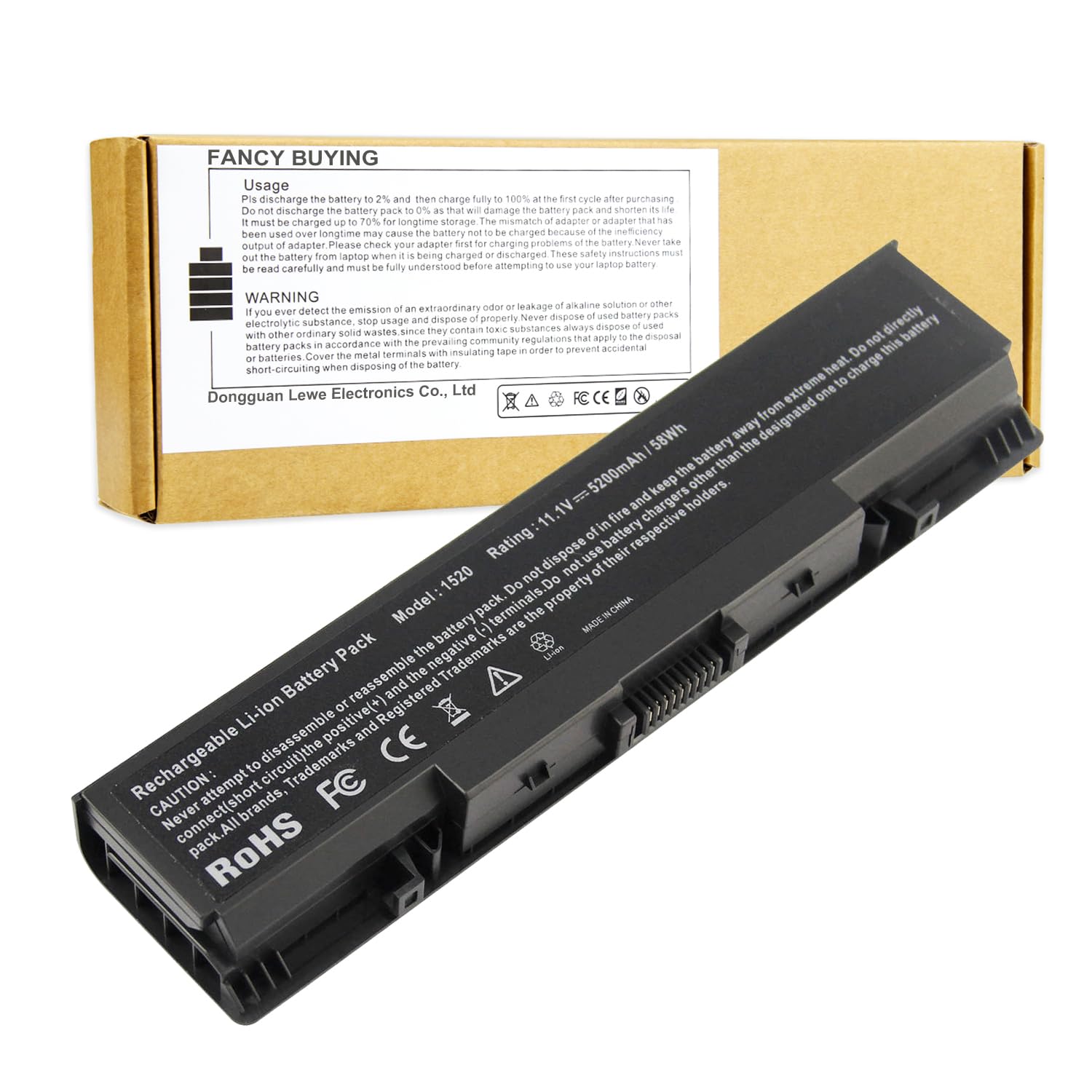 Laptop Battery For Dell Inspiron 1521 1520 1721 Pp22L Pp22X ; Dell Vostro 1500 1700, Fits P/N W280 0Uw280 Nr239 312 0589 451 104