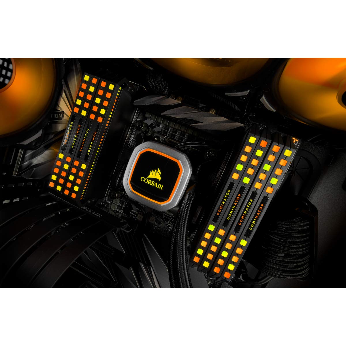 Corsair Dominator Platinum Rgb 16Gb (2X8Gb) Ddr4 3200 (Pc4-25600) C16 1.35V, Optimized For Amd Ddr4 Systems