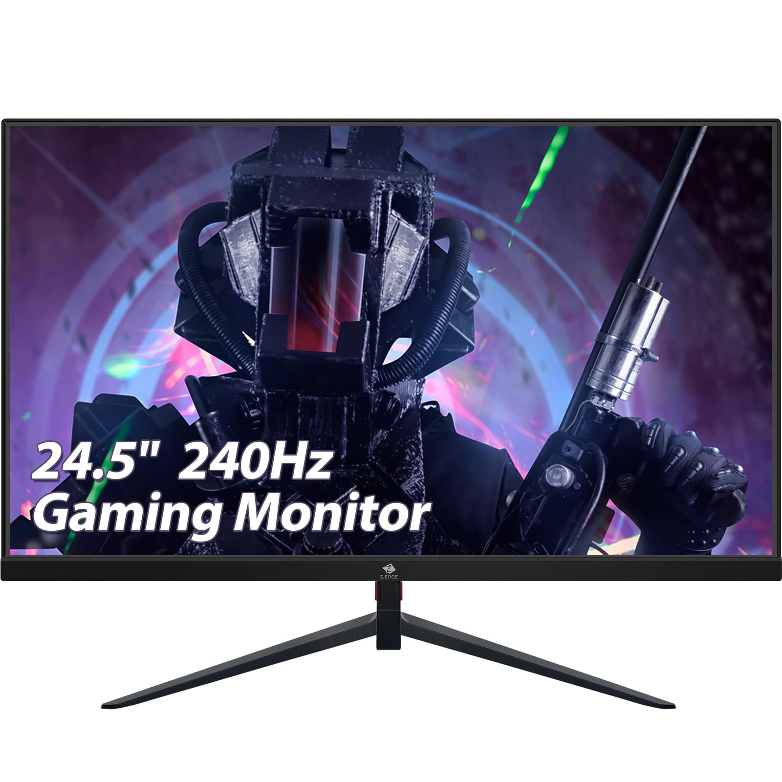 Z Edge 24.5'' Gaming Monitor, Z Edge Ug25I Fhd 1920X1080 240Hz Gaming Monitor, 1Ms Frameless Led, Amd Freesync Premium Display P