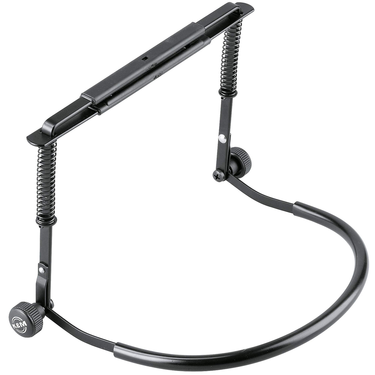 K&M Konig & Meyer 16416.000.55 Harmonica Holder | Industry Standard | Hands Free Harp Neck Brace | Sturdy Adjustable Frame | Professional Grade For All Musicians | German Made | Black