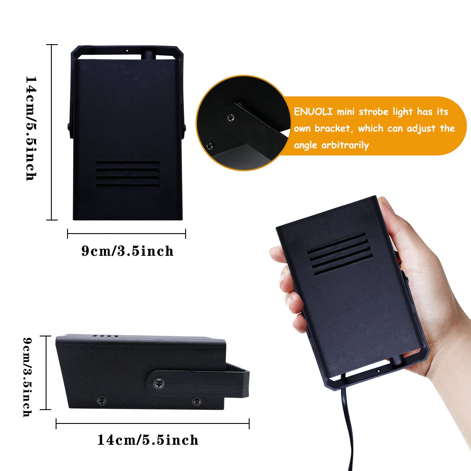 Enuoli Mini Strobe Light 32 Super Bright Led Light Bulbs For Halloween,Variable Flash Speed Control Flashing Lights For Christma