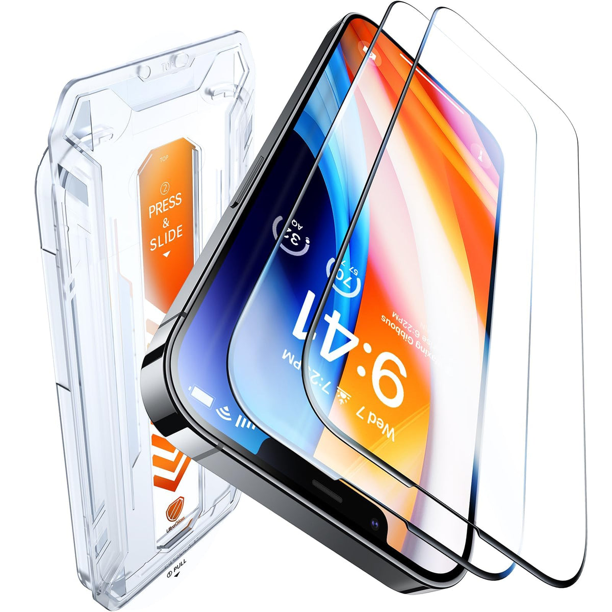Ultraglass Top 9H+ Glass For Iphone 11/ Iphone Xr Screen Protector Glass [Military Grade Shatterproof & Longest Durable] Full Screen Protector 11 Tempered Glass, Anti Fingerprint [2024 New] 2 Packs