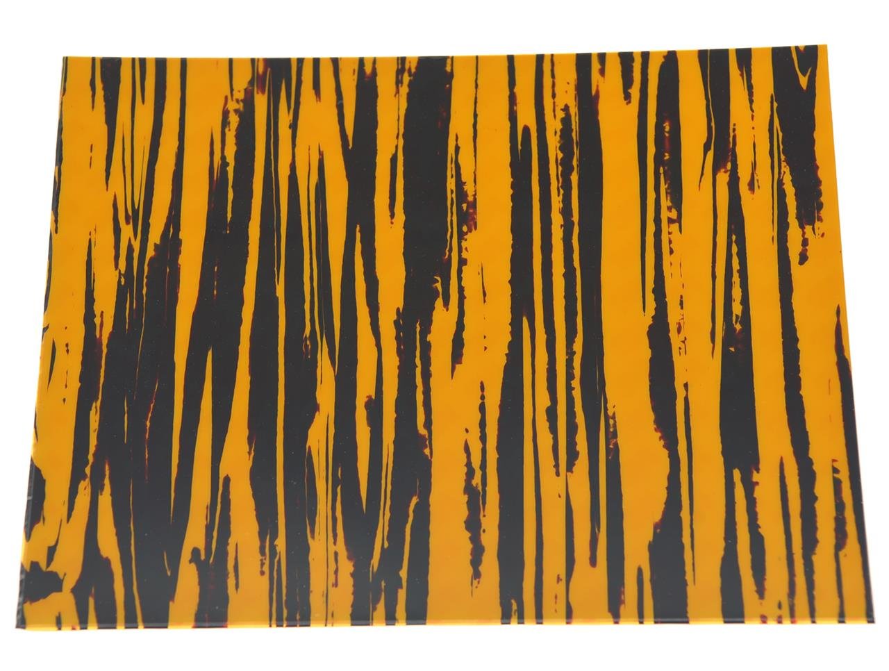 KAISH 25x20cm Acoustic Guitar Self Adhesive Scratch Plate Sheet Pickguard Material Sheet TawnyStripe