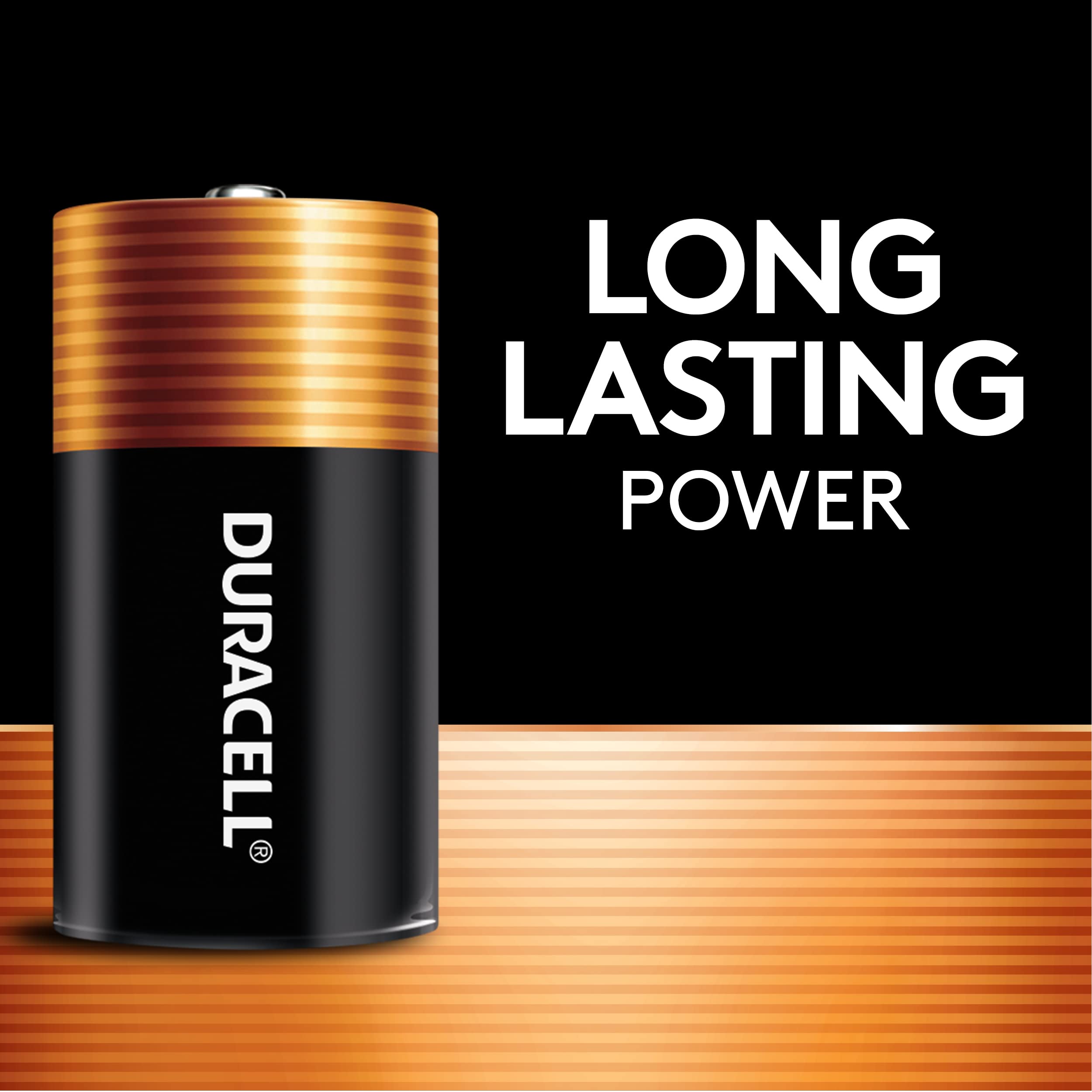 Duracell Coppertop C Batteries, 10 Count (Pack Of 1), C Battery With Long Lasting Power, All Purpose Alkaline C Battery For Hous
