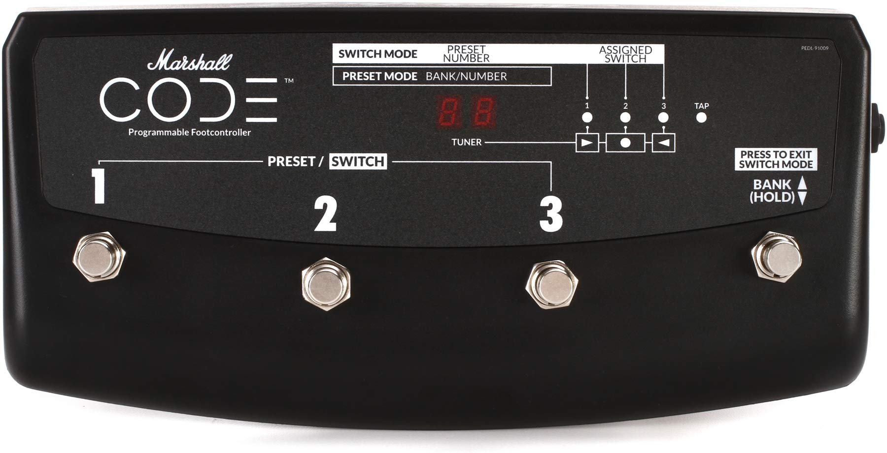 Marshall Pedl 91009 4 Way Footswitch For Code Amplifiers