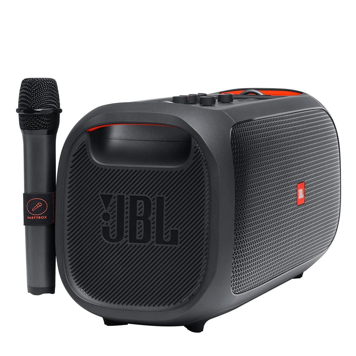 Jbl Partybox On The Go Powerful Portable Bluetooth Party Speaker With Dynamic Light Show, Black