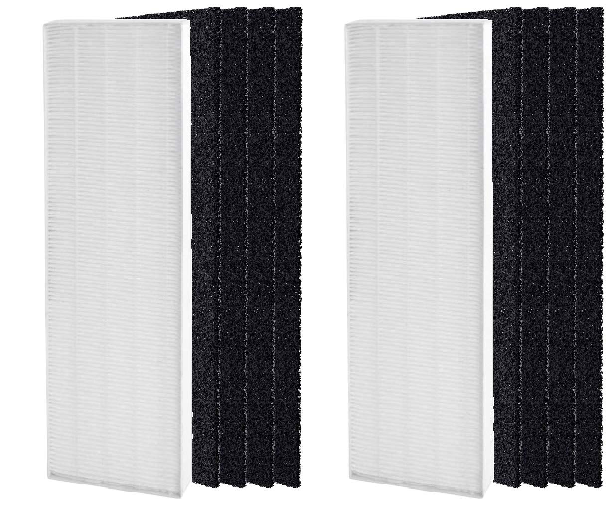 Nispira Aeramax 90 100 Dx5 Db5 Filter Replacement For Fellowes Aeramax Air Purifier Part 40101701 9287001 9324001, True Hepa Activated Carbon 2 Sets
